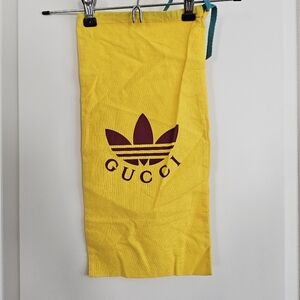 Gucci / Adidas yellow drawstring dustbag